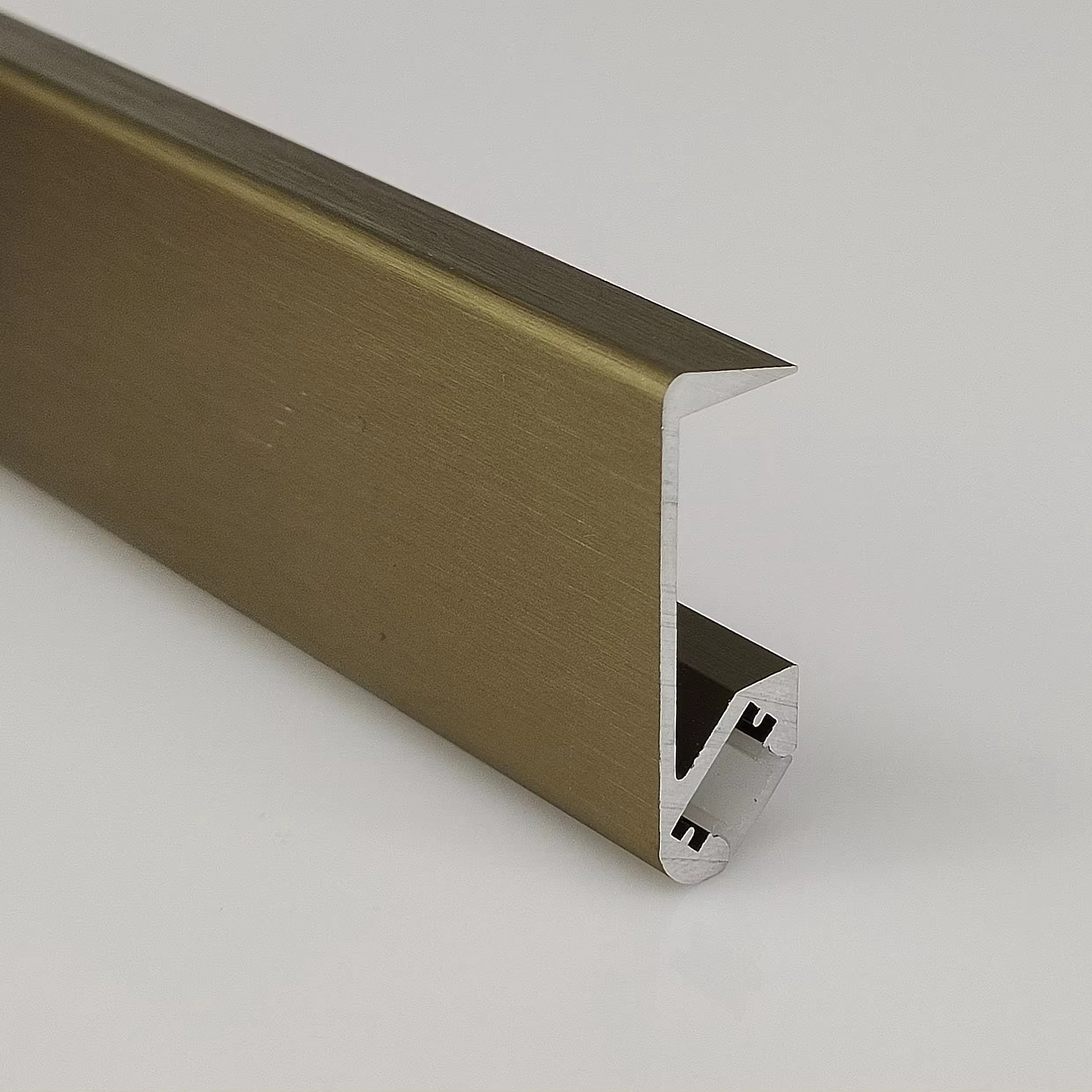 18mm laminate LED Aluminum anodized aluminum extruded LED profile Front laminate LED lamp strip profile