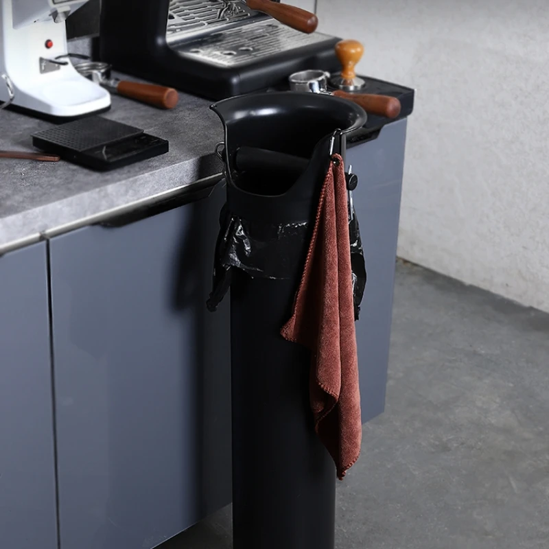 Banlee Tall Knock Box Coffee Large Barista Tool Large Capacity Commercial Knock Box Plastic Coffee Waste Bin for bar Coffee Shop