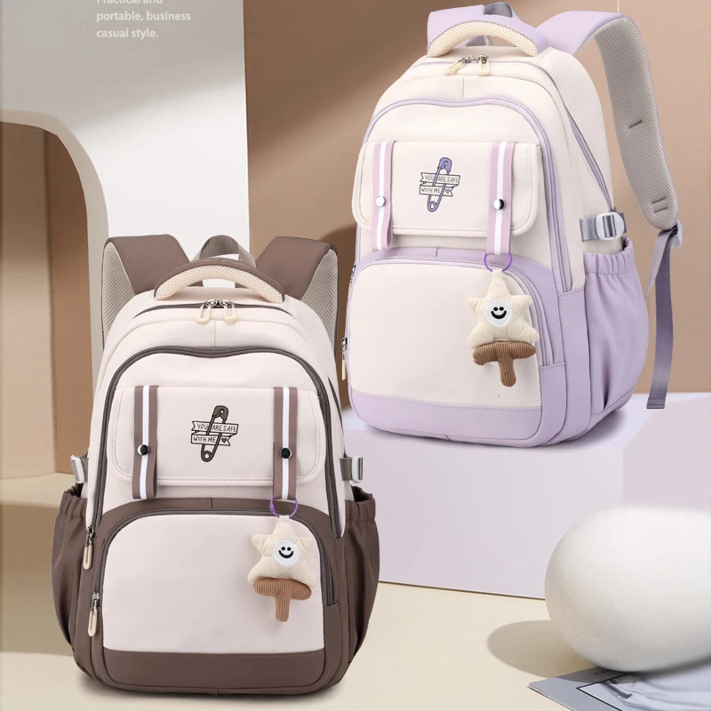 news product 2024 Primary School Students Shoulders Durable Waterproof casual School Bags Kids Backpack bookbag