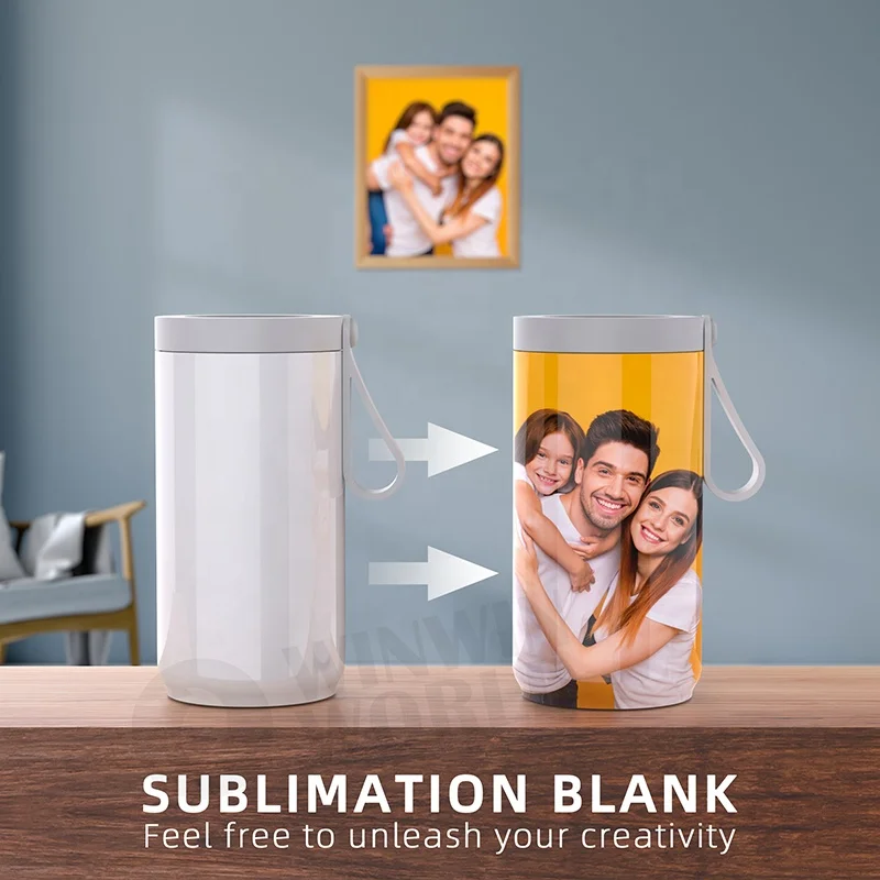 
4 in 1 Portable 12oz Slim Sublimation blank Vacuum Insulated Double Walled Stainless Steel Beer Bottle and Can Cooler 