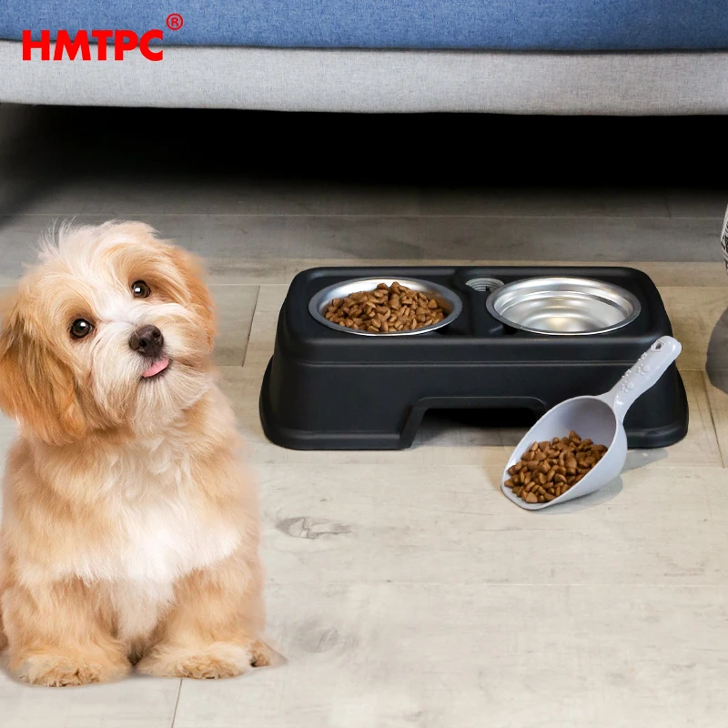 Factory Stainless Steel Pet Bowl High Quality Durable 2-in-1 Rounded Shape for Kittens and Puppies Feeding
