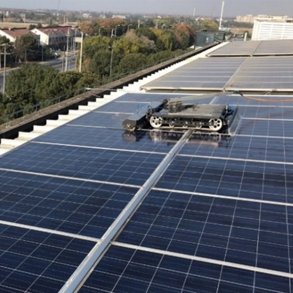Newly Design High Efficiency Solar Panel Cleaning Robot System Remote Control Solar Panel Robotic Cleaner