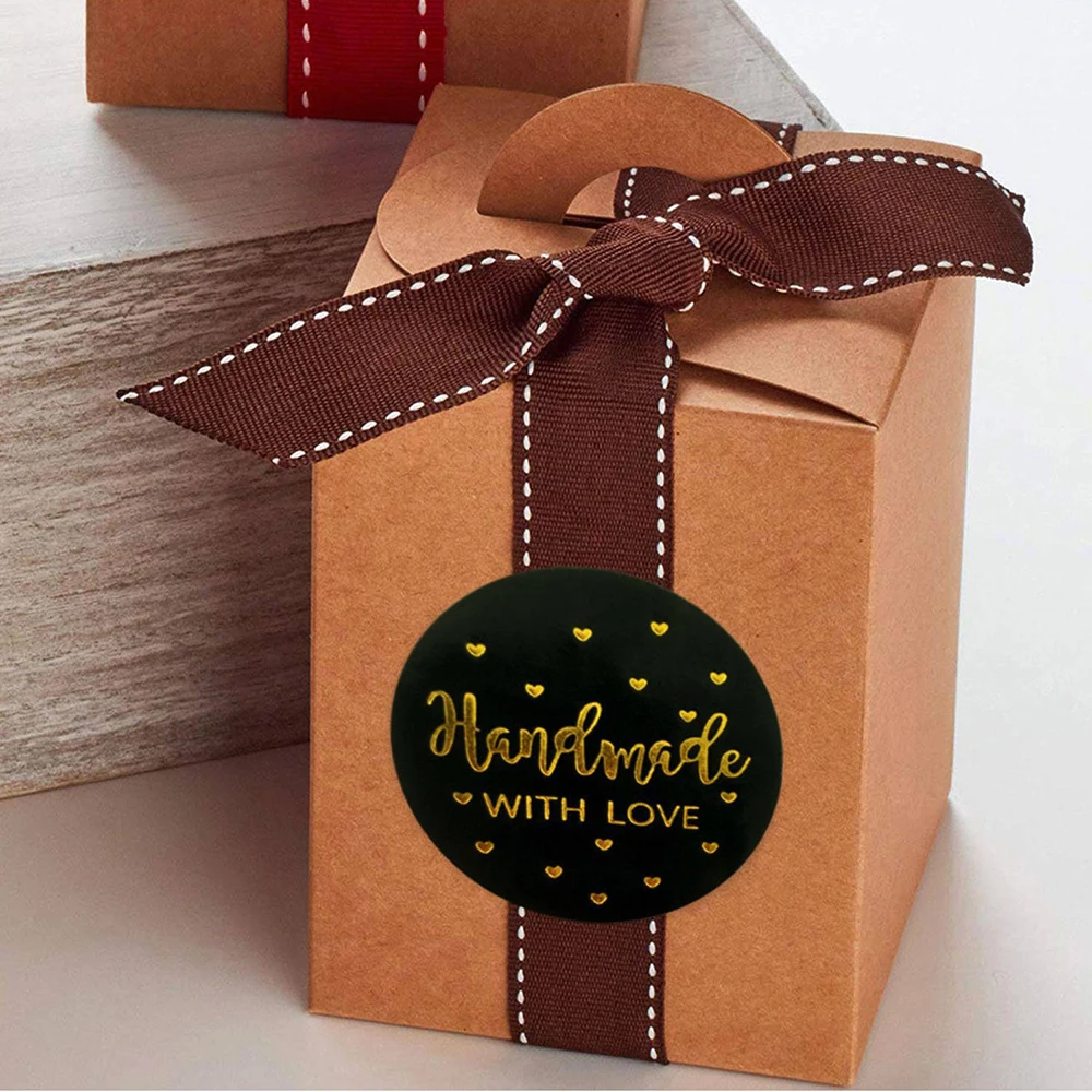 Gift Seal Deco Stickers Etiquette Logo Autocollant Tag Customized Labels For Gift Packaging Glossy Envelope Food Stickers Roll