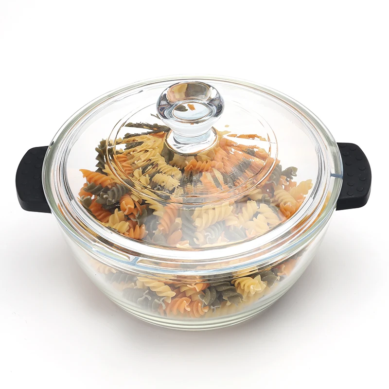 Top ten selling set borosilicate glass sheet casserole airtight hot pot