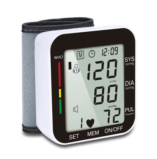 The latest digital wrist sphygmomanometer pulse rate heart rate meter instrument medical equipment sphygmomanometer