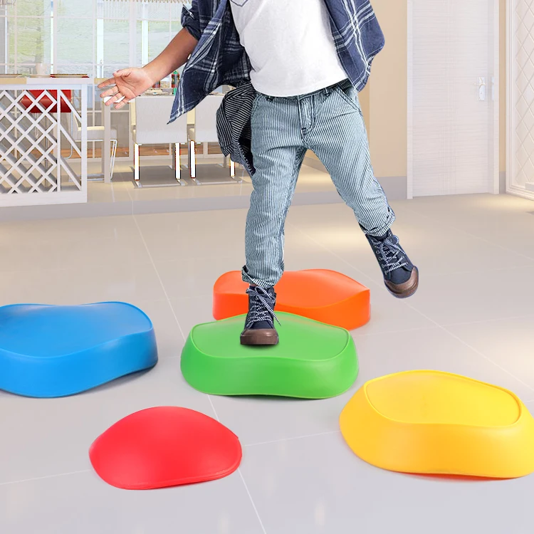Factory Wholesale Children Balance Stepping Stone Kit Sensory Integration for Kids Balance Training