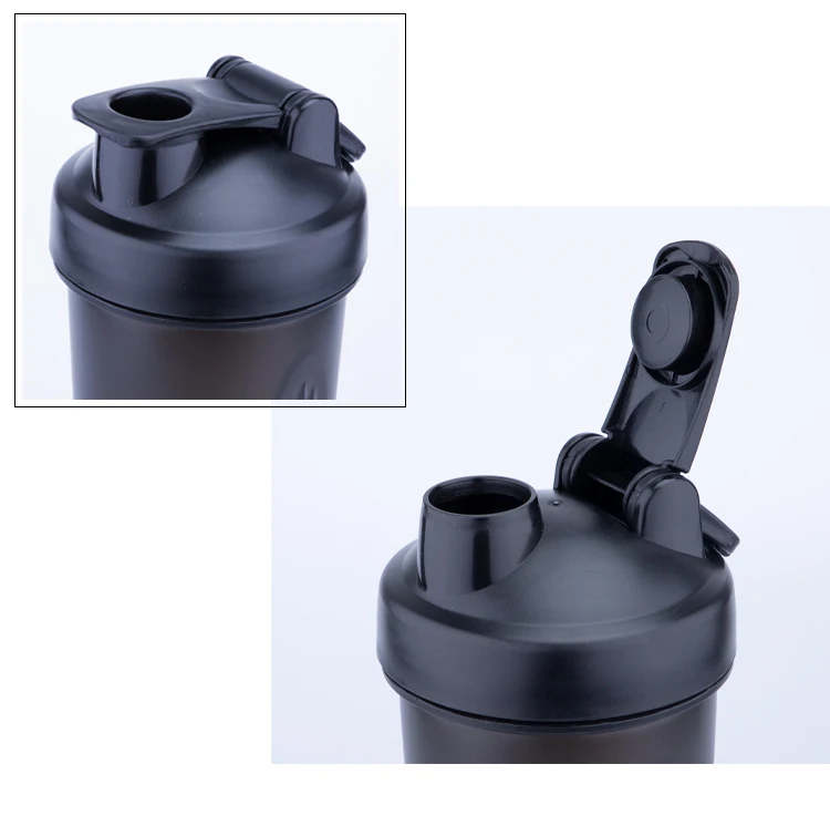 Шейкер, бутылка 304, стальной смешивающий шар, умный логотип на заказ, спортивный протеин, не содержит Бисфенол А, Пластиковый шейкер для воды и спорта