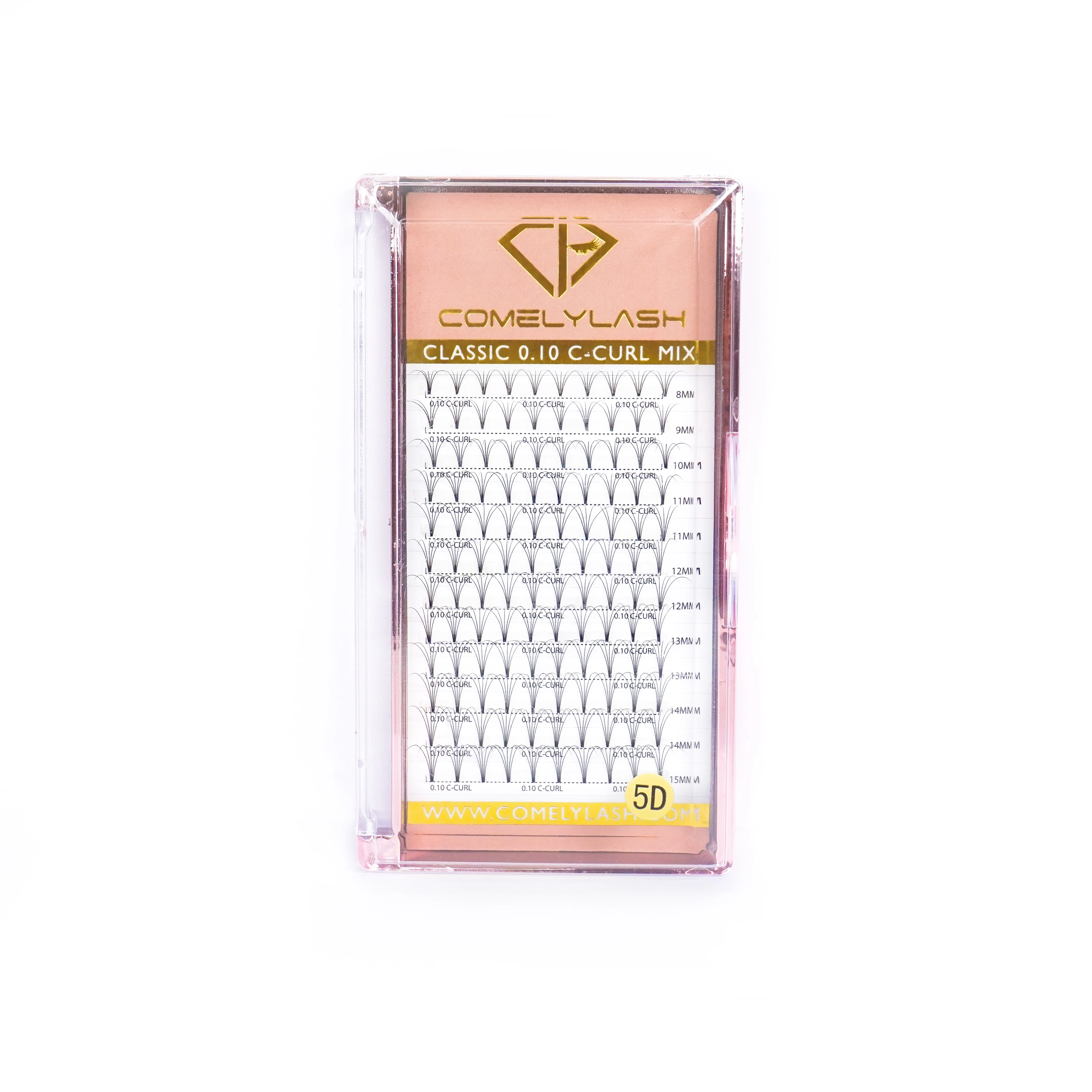 Готовые объемные ресницы COMELYLASH 0 05 07 готовые для наращивания 3D 4D 5D 6D 7D 8D 10D