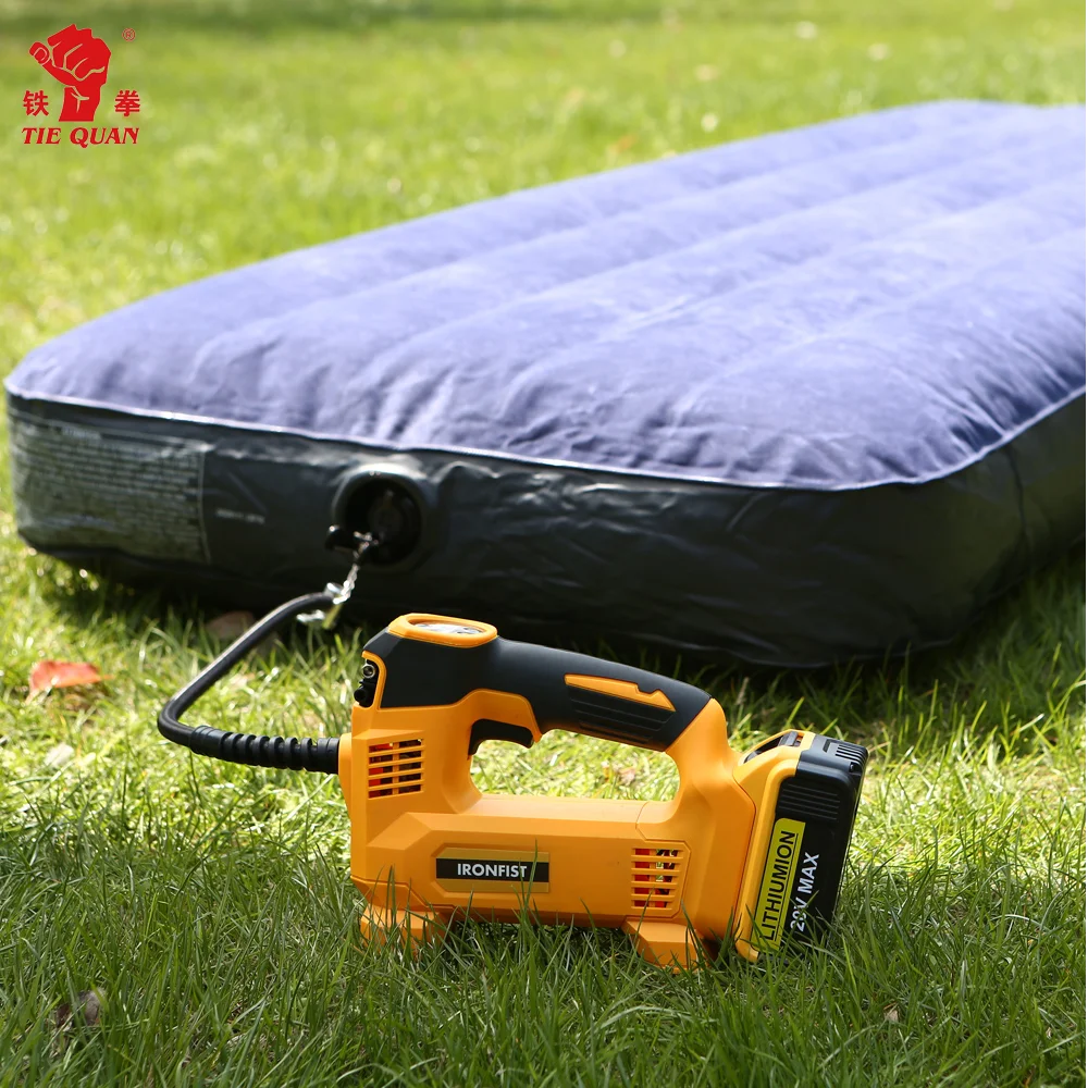 cordless lithium battery 21 volt digital tire inflator with pressure gauge