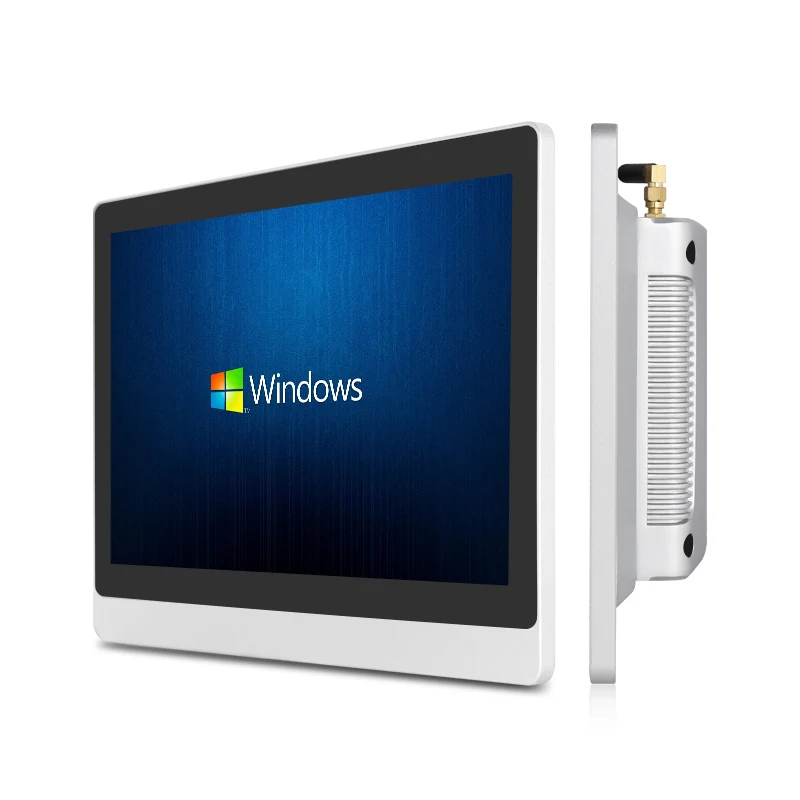 15.6 Inch Wall Mount Desk fanless Industrial Touch Panel PC IP65 Win7/8/10 Linux capacitive touch screen all in one computer
