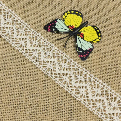 Factory Wholesale Cotton 3.5CM Width Lace  Trim For Clothes