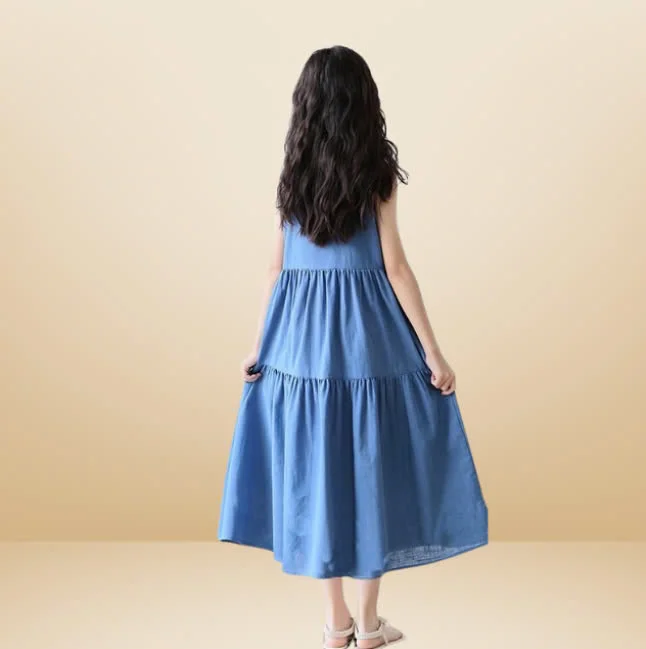 Children Dresses For Girls Quick Dry Fashion Street Style Cotton Customized Packaging Vietnam Fast Delivery