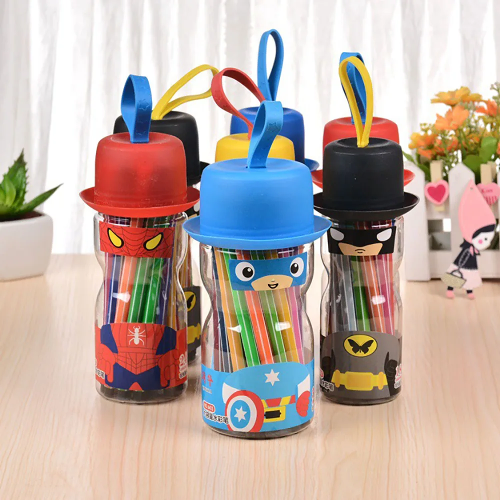 School supplies 12 colors dual tip fineliner drawing Painting Watercolor Art Marker brush Pens