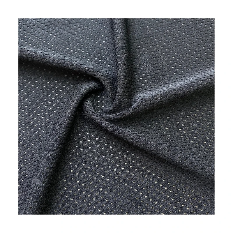 93.5% polyester 6.5%20D spandex Polyurethane mesh skin-friendly breathable weft knitted sportswear fabric with high elasticity