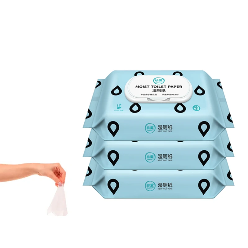 
Treasure AB22 Plant-Made Material Wet Wipes Safe For Sewer Flushable Toilet Wipes Perfect For Travel, Outdoor Activity, Home Use 