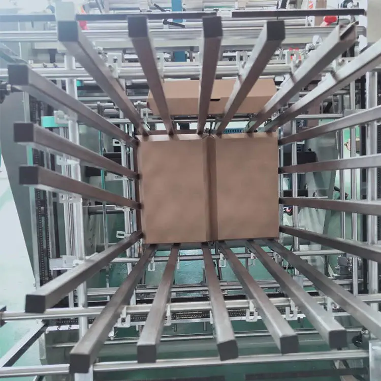 Hongshuo HS-HBJ-1000 Good price carton kraft aluminum foil paper food lunch box making forming erecting machine