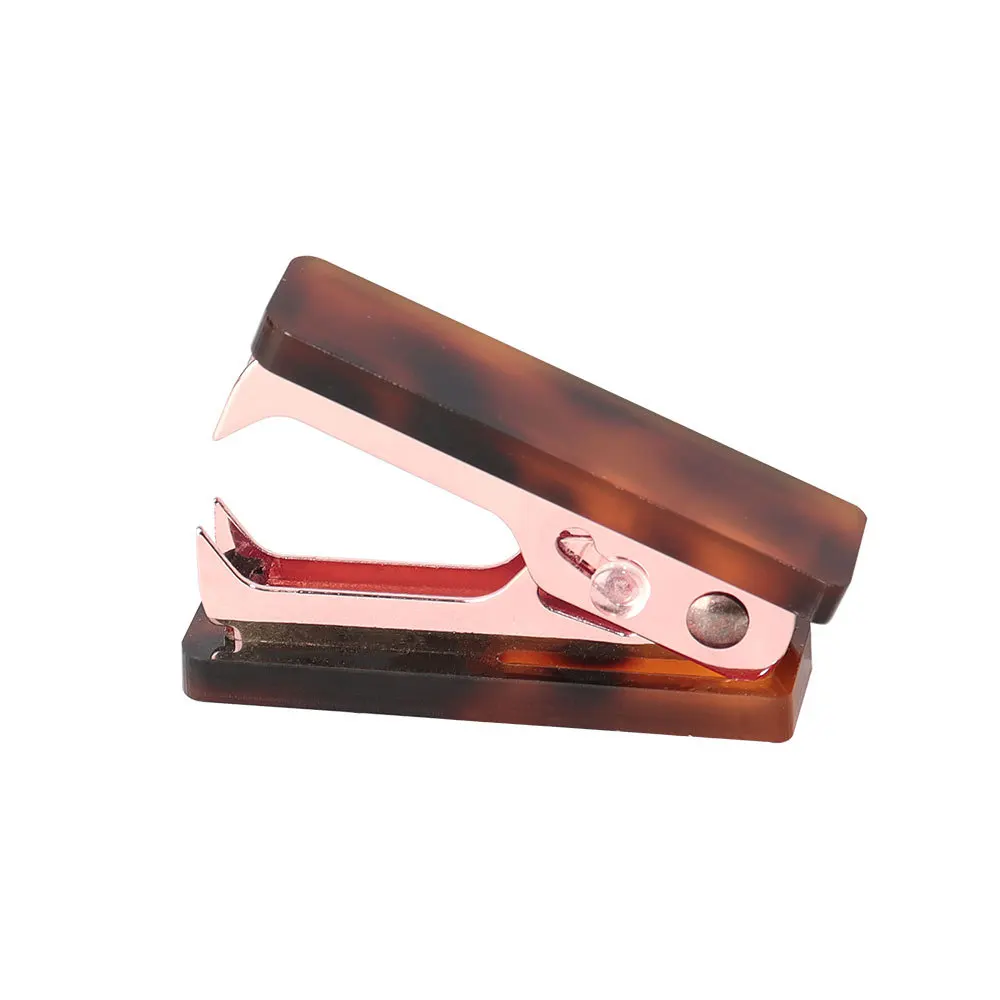 
 Горячая Распродажа акриловый степлер Леопардовый декоративный Высококачественный акриловый степлер для офиса с индивидуальным дизайном на заказ  