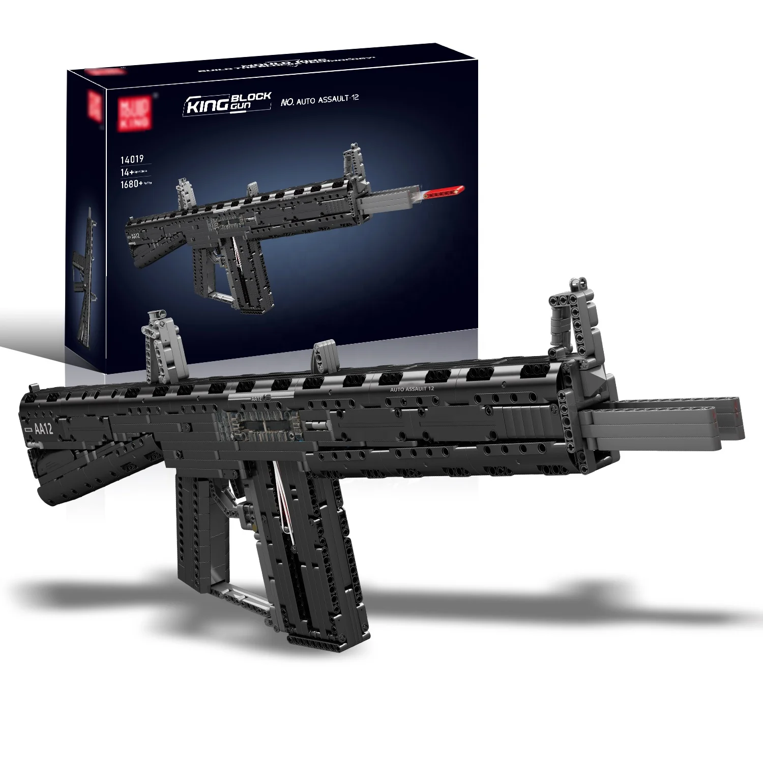 14019 Mpsaa-12 Automatic Shotgun Sets Gun Building Blocks For Kids Educational Assembly Bricks Toys