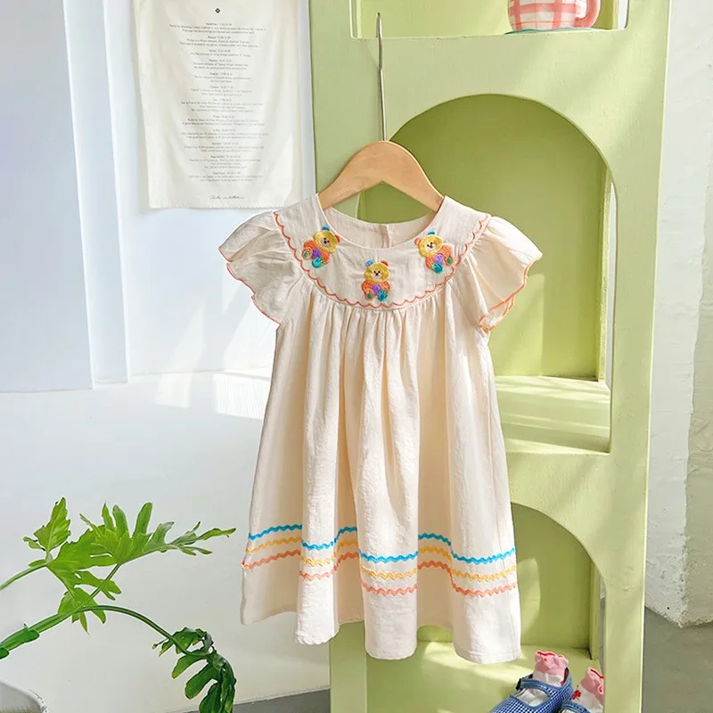 Summer cotton soft new design 2023 toddler girls dresses