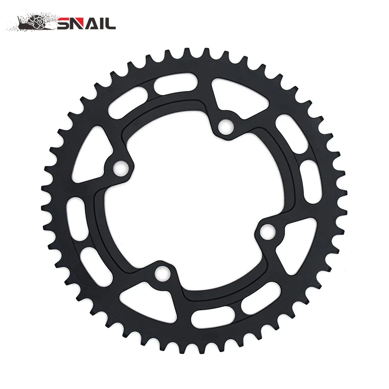 MTB Bicycle Parts: High-Performance 104BCD Round Narrow Wide Single Speed Crank Chainring (44T/46T/48T) for Your Bicycle