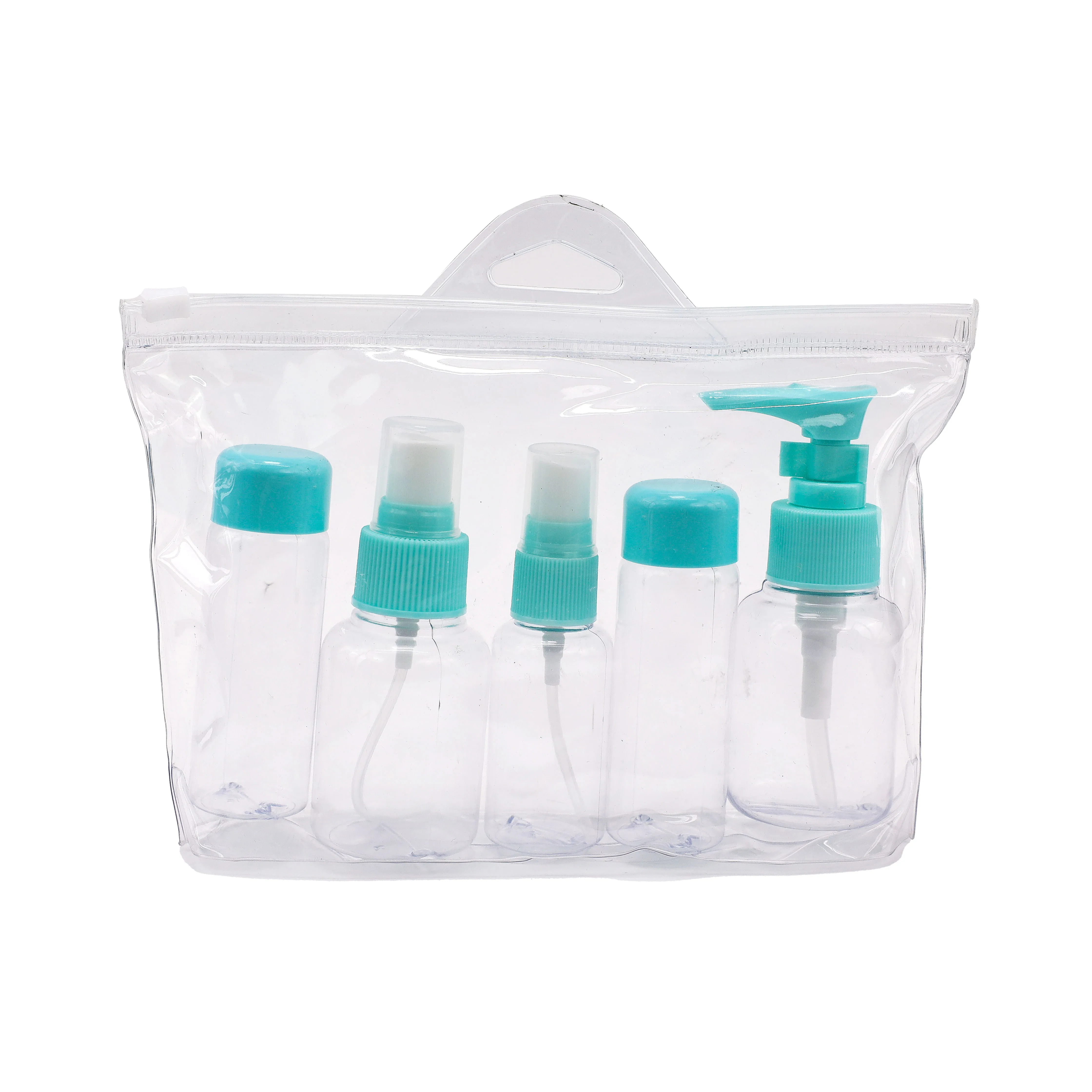 2022 New Arrival Portable Empty Cosmetic Pump Bottle Pink 20ml Travel Bottles Set Mini With Shampoo Bottle