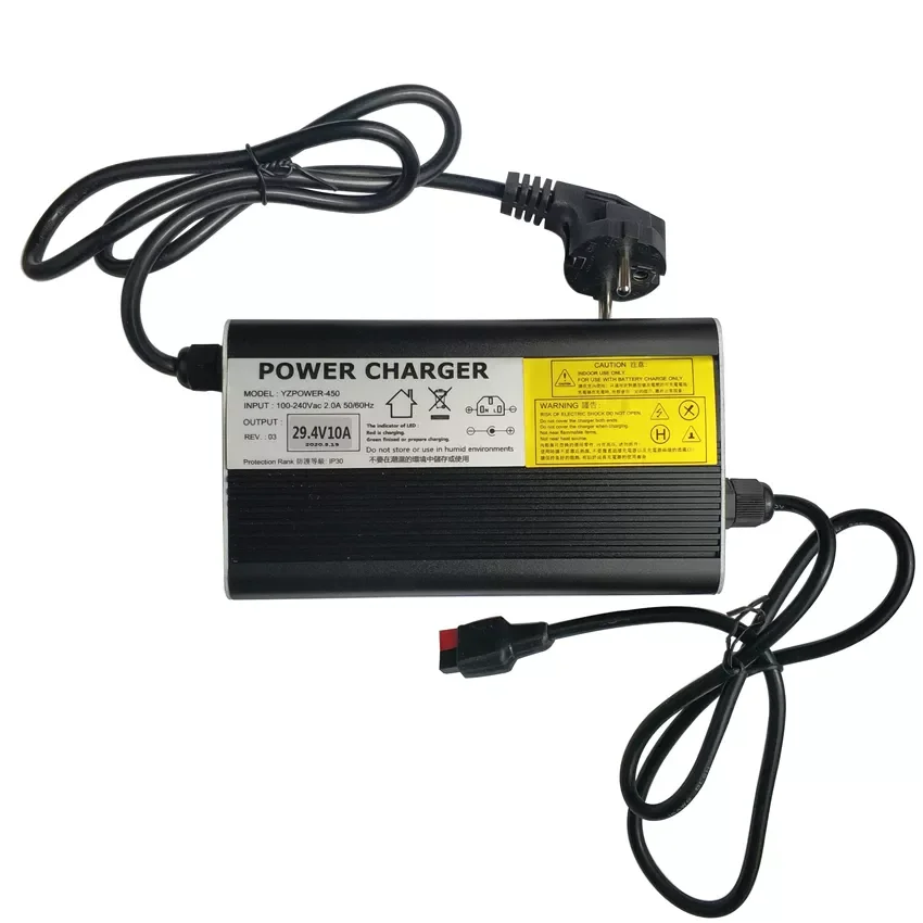 Cheap Price 7S 29.4V 10A Cycle Mobility Scooters Electric Motor 24V Lithium Li-ion Black Battery Charger for 24V Battery Pack