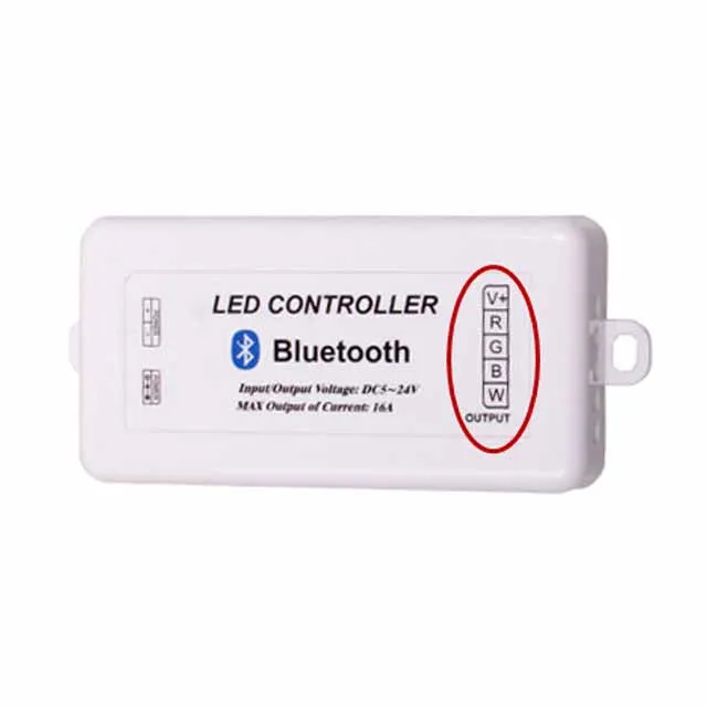 Контроллер с синими зубьями RGBW 12 В для подводного освещения лодки светодиодная