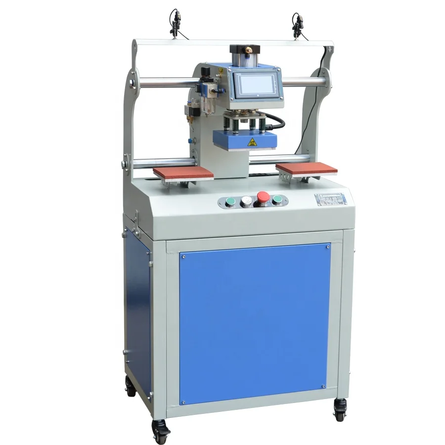 New upgrade pneumatic working automatic thermal press aluminum heat press machine for t-shirts