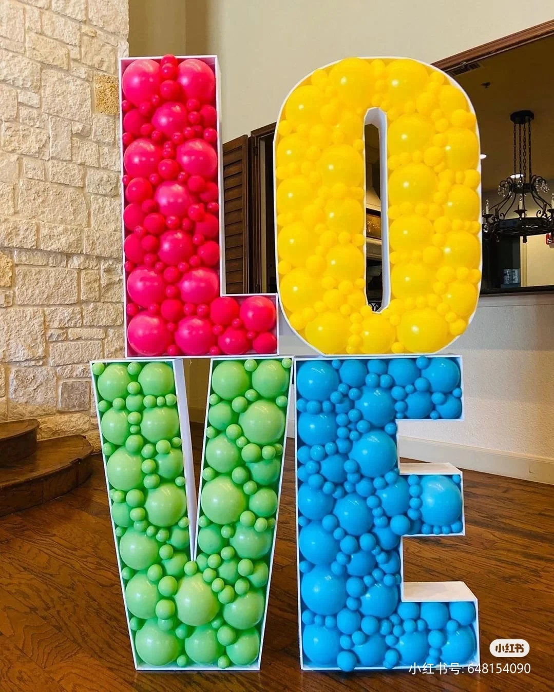  Фон для фотосъемки с надписью Love Mosaic Number Frame заполнение воздушных шаров мозаичные надписи украшения и подарки воздушная коробка
