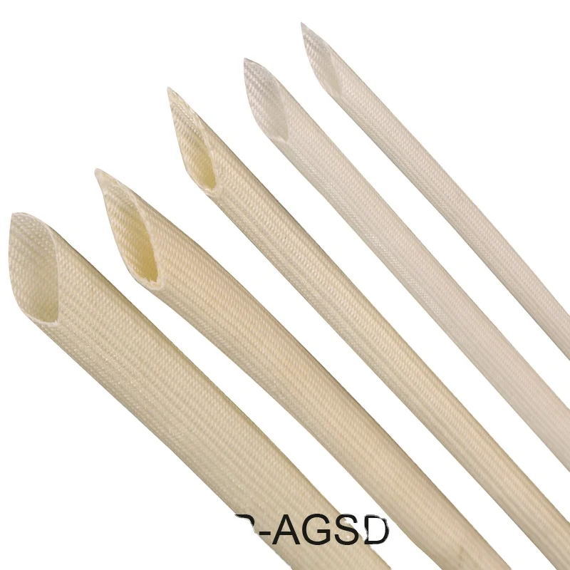 F Grade 155C Motor Winding Electric Wire Insulation Anti-abrasive Acrylic Coated Fiberglass Sleeve