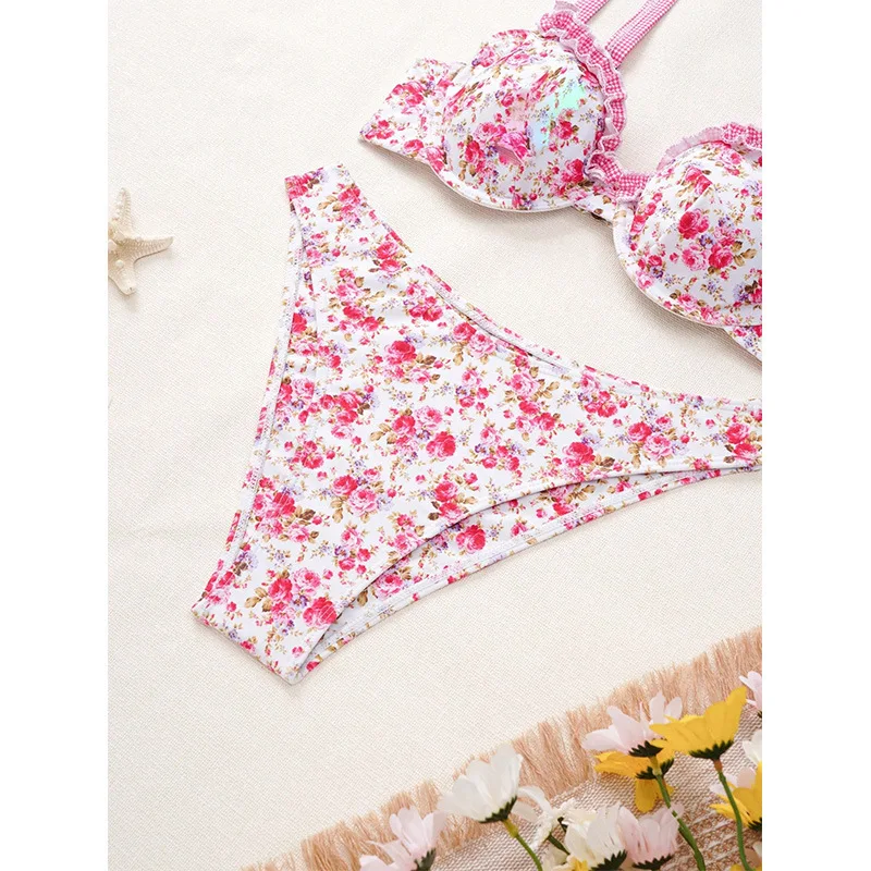 2023 Custom Animal Snakeskin Thong Swimsuit Brazilian Extreme Micro Women Custom Print High Quality Triangle String Bikini Sets