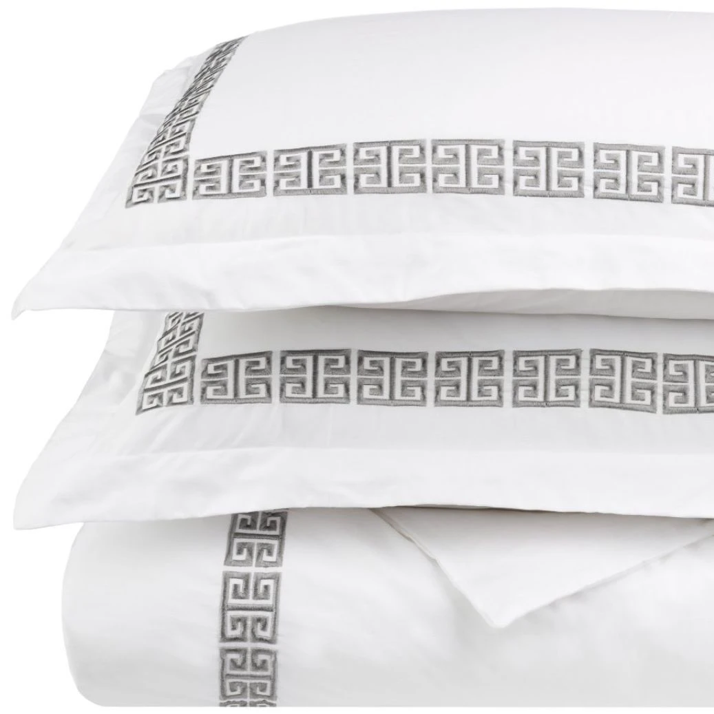 Deeda factory hotel bed linen 100 cotton embroidery duvet set