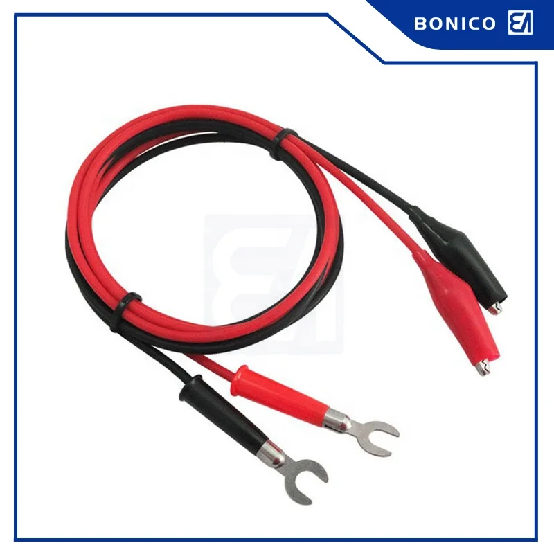 6MM Terminal With 40MM Crocodile Clip Safety Test Electrical Lead Wire Cable