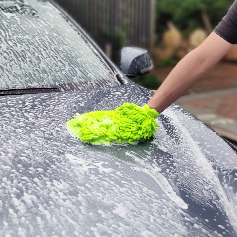 
Chenille Car Wash Cleaning Glove Lint-Free Car Wash Mitts Scratch-Free Car Wash Glove 