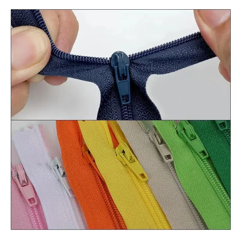 Factory direct rainbow zipper can be invisible to hide teeth clothing backpack invisible zipper