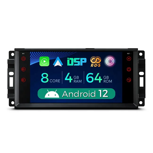 7 inch Octa Core Car Dash Board Navigation Player with Coaxial Audio Output Dual UI Switchable Split Screen for Jeep Patriot