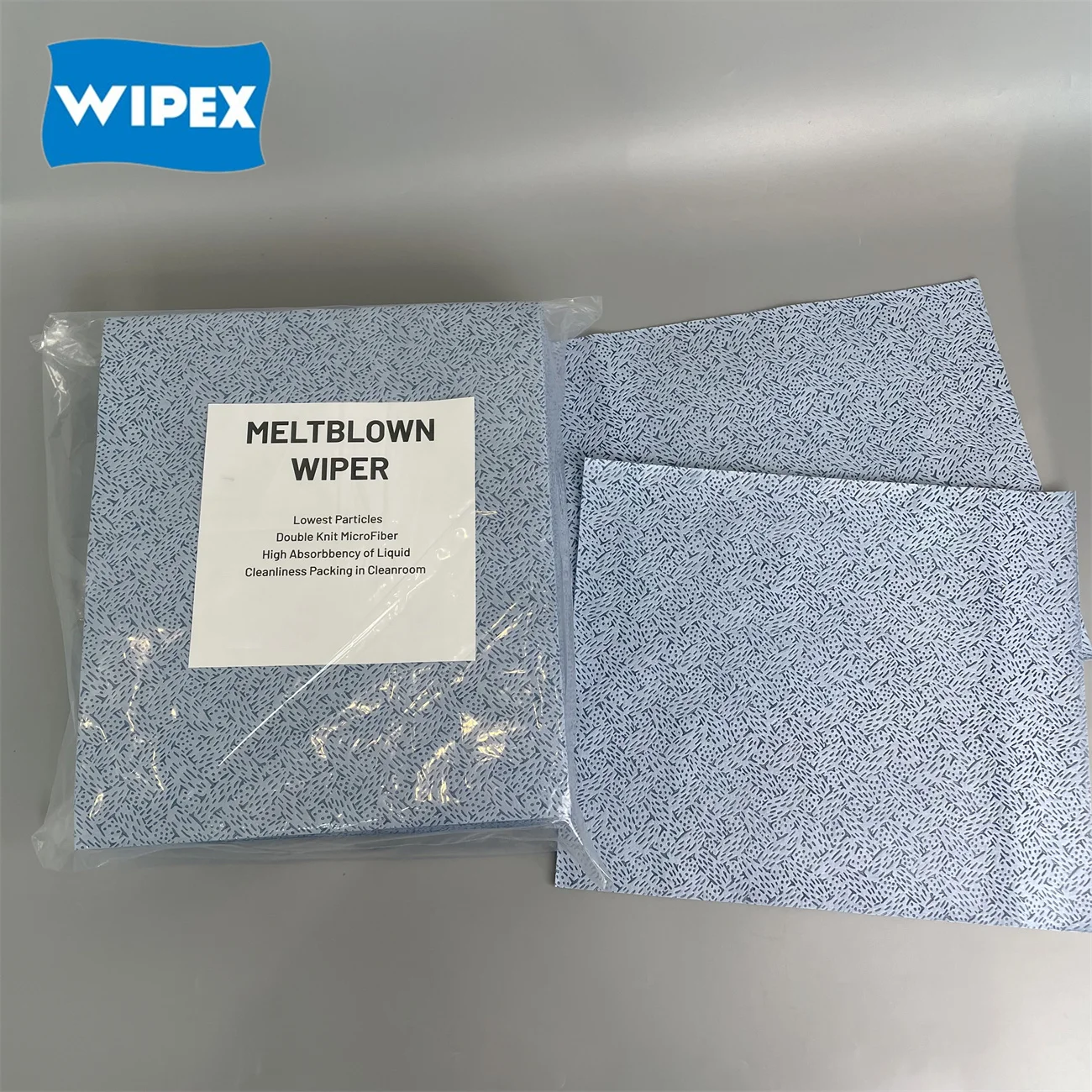 2024 Blue Oil absorbent 1/4 Folded Composite Nonwoven Meltblown Polypropylene Cleaning wipes Cloths