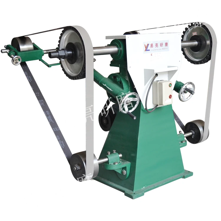 2x72 Flat polishing Double Heads abrasive belt grinder / grinding machine specifications