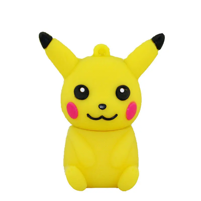 Pendrive Cartoon Animal Cute Pokemon Pikachu Shape USB Flash Drive 8GB 16GB 32GB 64GB 128GB Pen Drive USB 2.0 Flash Memory Stick