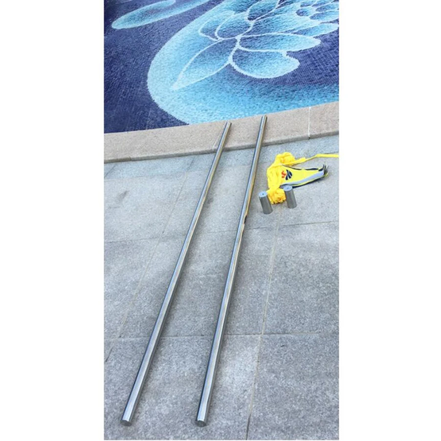 Competition swimming pool flag tool backstroke turn indicators