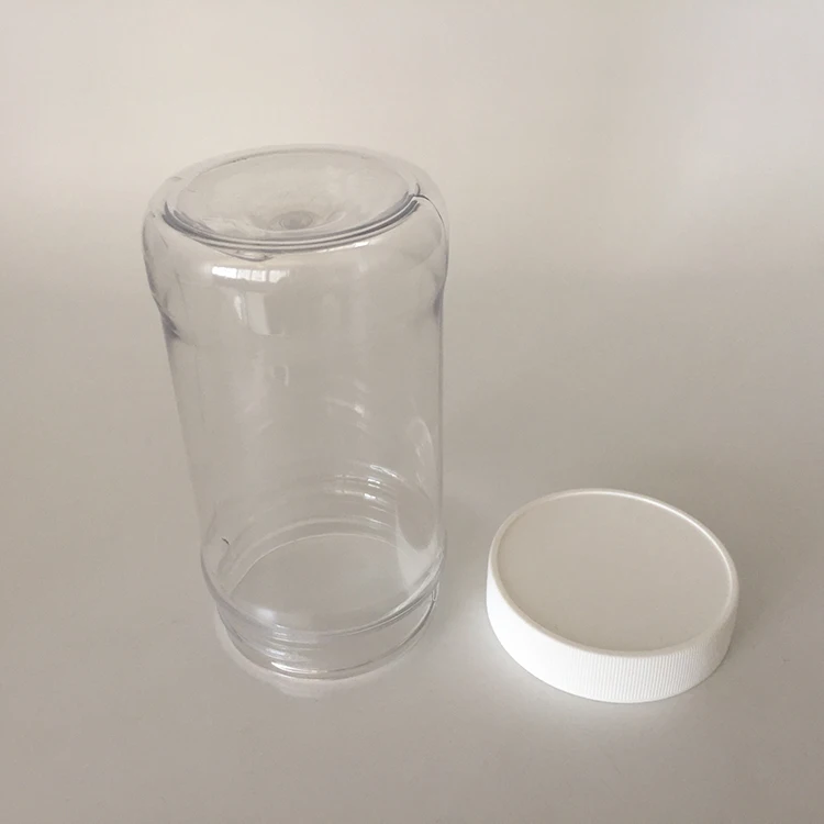 Food packing usage 150ml 5 oz clear plastic PET peanut butter jar, 150gram plastic peanut butter packaging container