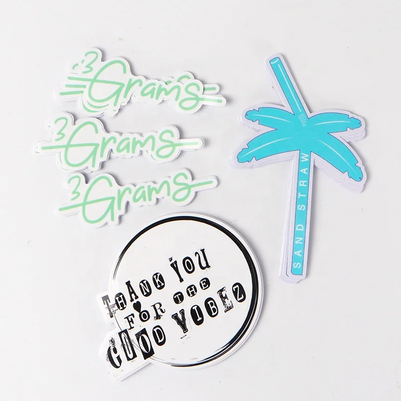 Custom printing matte sticker manufacturer kiss cut custom sheets die cut weed stickers matte die cut stickers