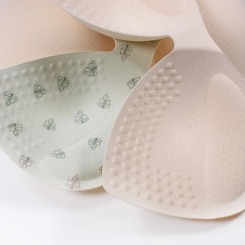 Triangle shape invisible sponge foam enhance bra pads inserts push up bra cup