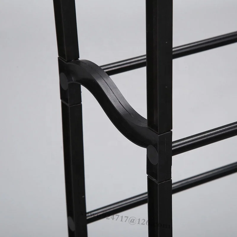 Home Storage Shoe Shelf Large Capacity Organizer For Entryways Cabinet 10 Layer Metal Iron Shoe Racks