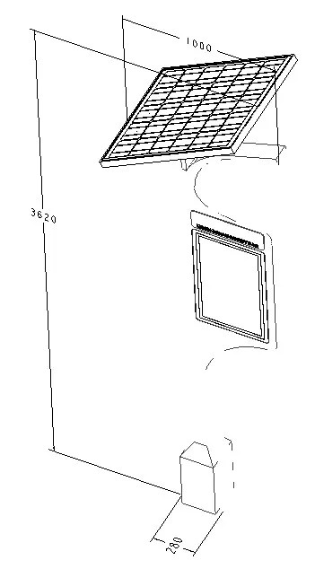 Outdoor E-Ink screen electronic bus-stop sign with Electronic Paper Display and solar panel light system