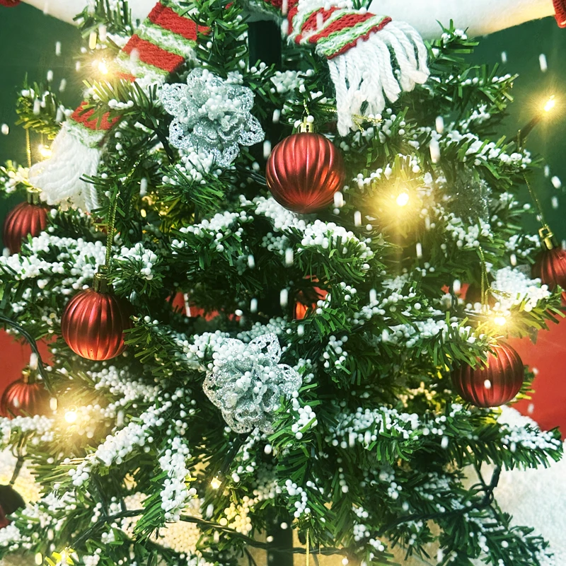 unique home holiday decoration merry led Christmas Tree with snowman