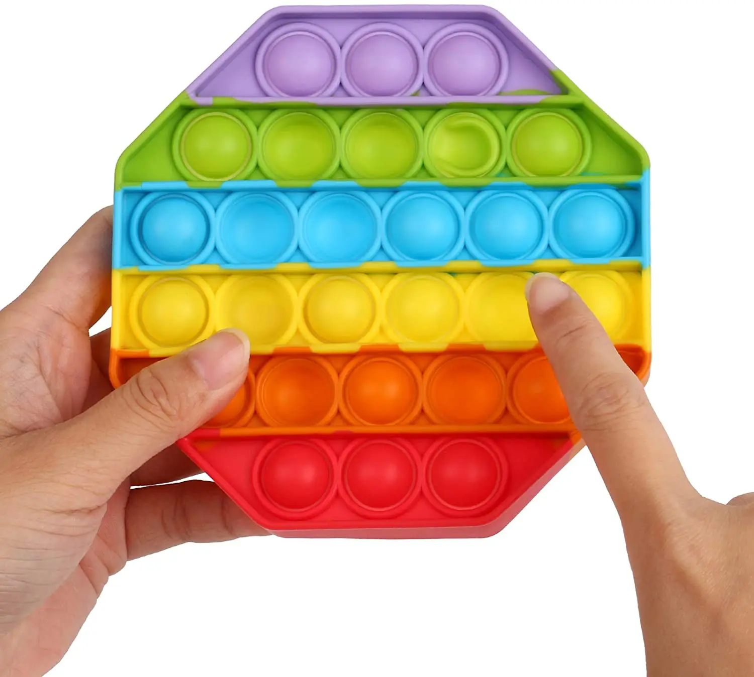 
Factory Cheap Educational Silicone pop game Fidget toy Pop It ASTM Certificated Unicorn Rainbow colors in Stock Wholesale 