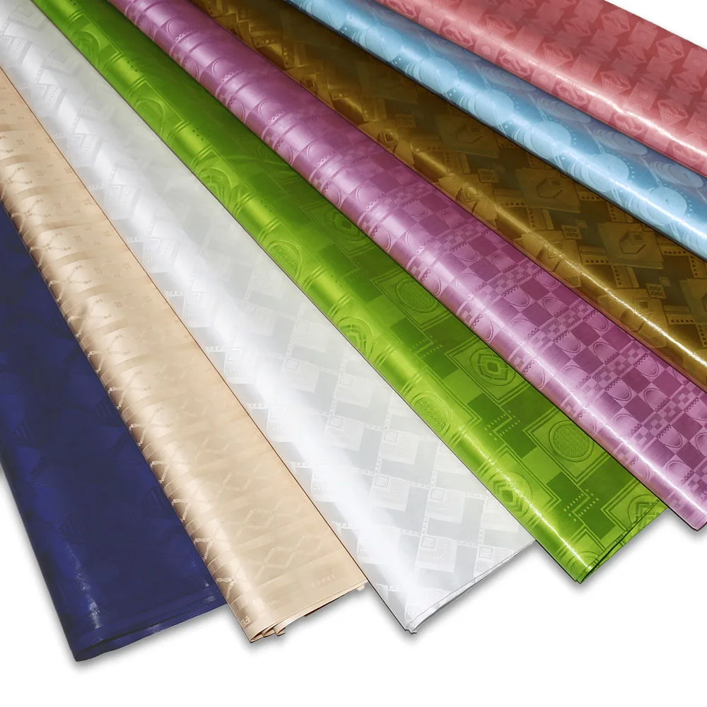 2022 High Quality Bazin  Fabric African Fabrics 100% Cotton Damask Wedding Bazin   Fabric