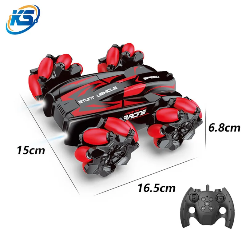 Wholesale Spray 6 Wheels Rc Stunt Car Spraying 360 Degree Flip Rotating Drift Double-Sided Rc Cars Remote Control Toys