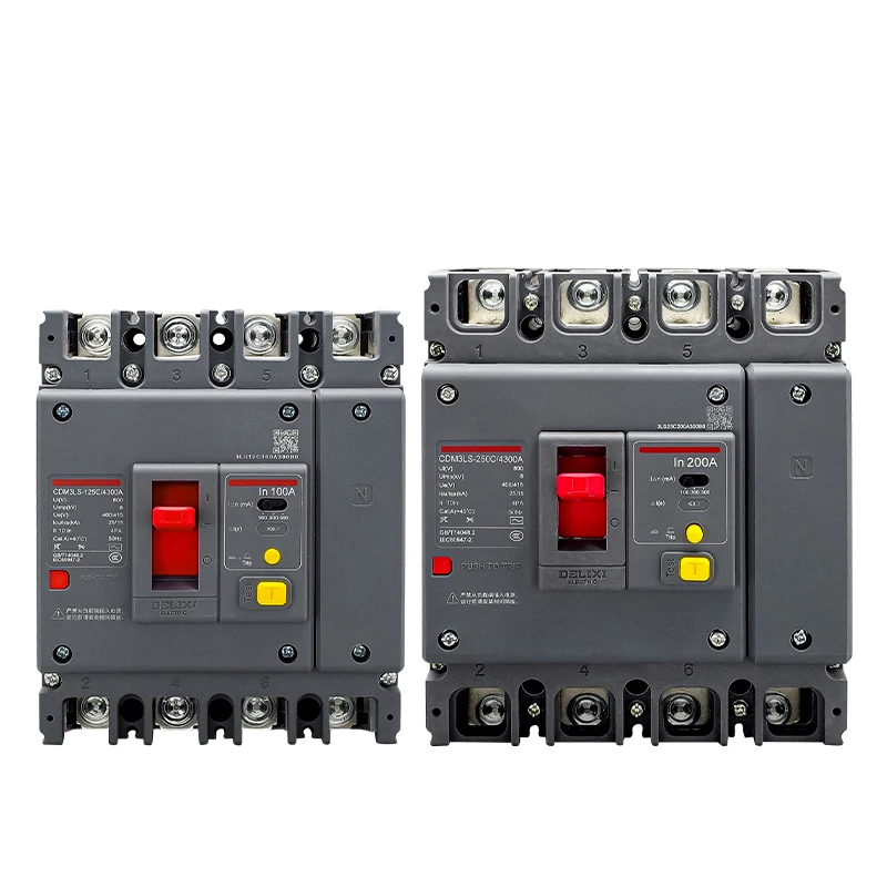 Leakage protection air switch CDM3L-125S/3300 63A 100A 160A 200A 250A 3P  plastic case MCCB circuit breaker